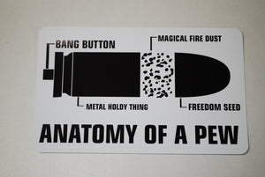 Anatomy Of A Pew  Sticker