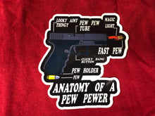 Load image into Gallery viewer, Anatomy Of A Pew Pewer Sticker