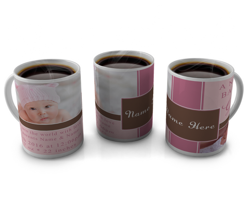 Birth Announcement Coffee mug Design 21