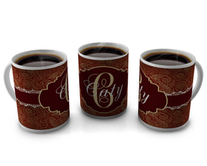 Monogram Coffee Mug Design 69