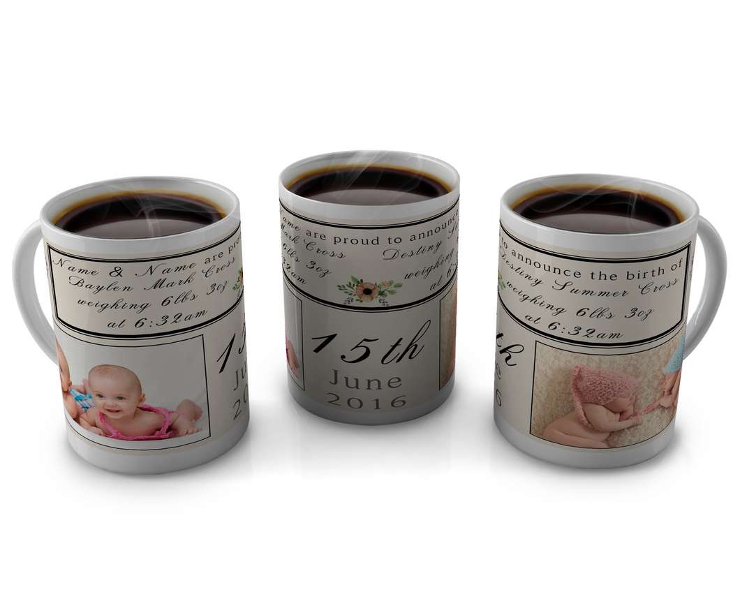 Birth Announcement Coffee mug Design 81