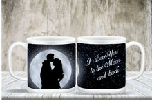 Load image into Gallery viewer, I Love You To The Moon A Back Coffee Mug