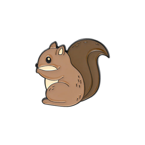 Illustration of a brown squirrel on a white background