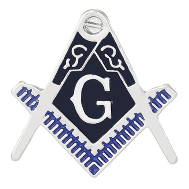 Masonic emblem with letter 'G' on a white background