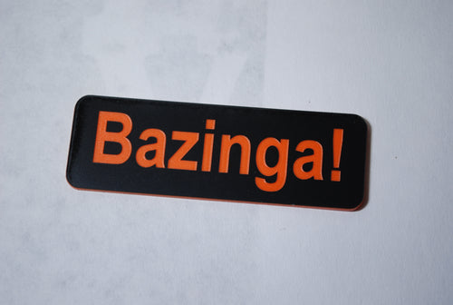 Bazinga! clown badge