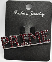 Load image into Gallery viewer, Jewelry pin with 'PRIME' text on a black card labeled 'Fashion Jewelry'.