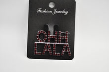 Load image into Gallery viewer, Jewelry pin with 'Ooh La La' text on a black card labeled 'Fashion Jewelry'.