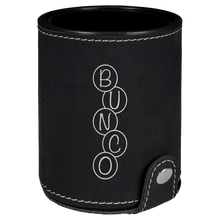 Load image into Gallery viewer, Engraved Leatherette Dice Cup with 5 Dice