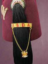 Load image into Gallery viewer, Black tassel with &#39;I.S.C.A.&#39; on a maroon background