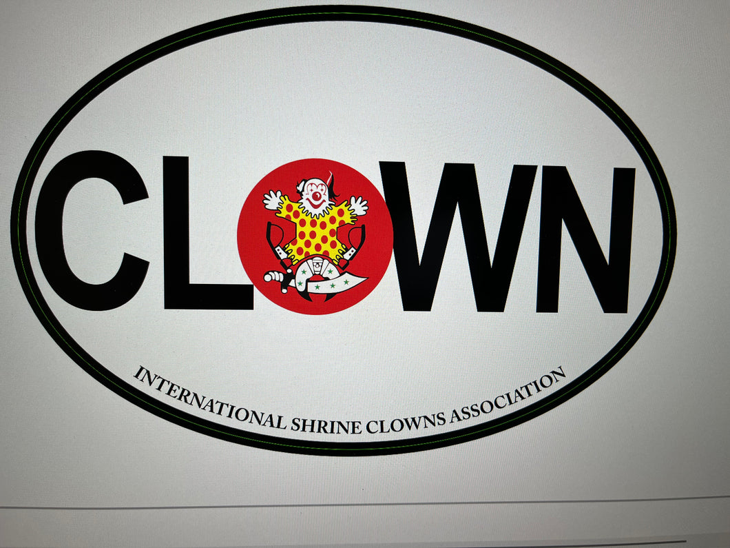 ISCA CLOWN STICKER