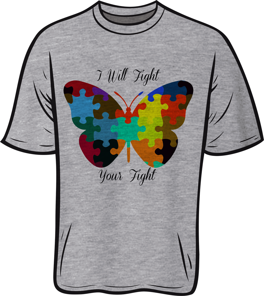 Autism Butterfly Short sleeve T shirt