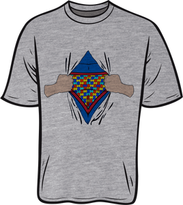Autism super power Short sleeve T shirt