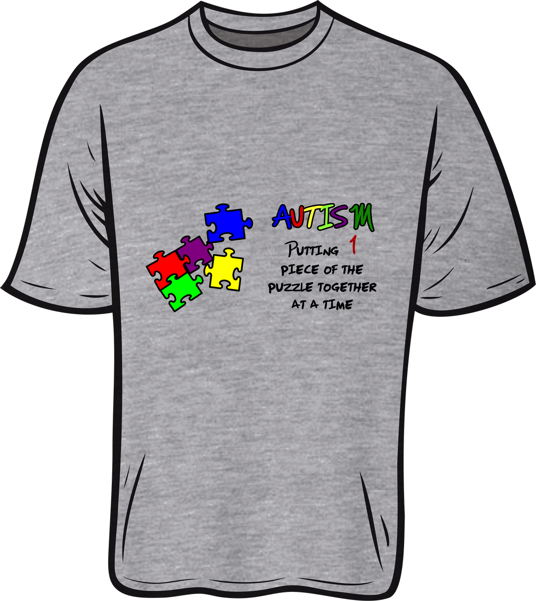 Autism  1 piece of the puzzle Short sleeve T shirt