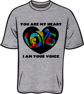 Autism Heart Short sleeve T shirt