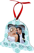 Load image into Gallery viewer, 2 sided aluminum Bell ornament