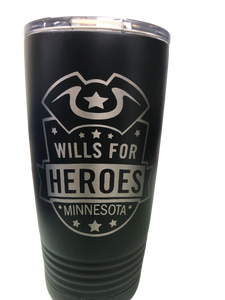 Wills for Heroes Minnesota 20oz Tumbler