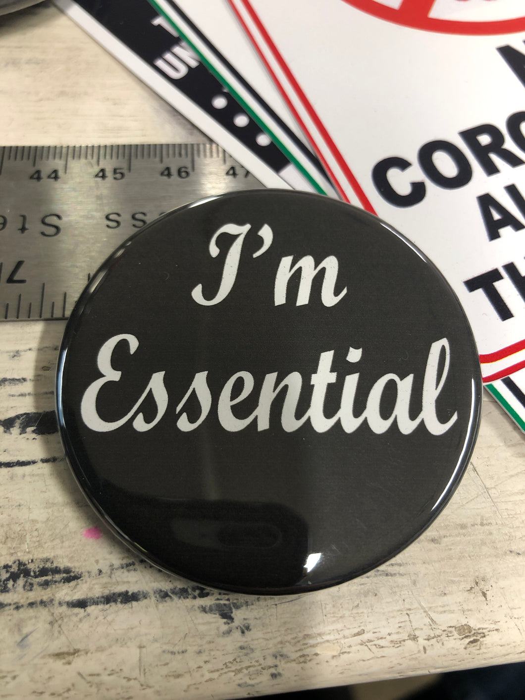 I'm Essential button 2.25