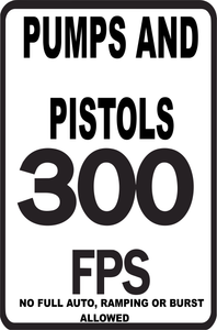 Paintball and Airsoft metal safety signs