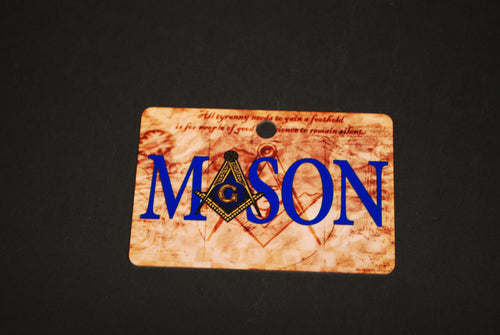 Mason horizontal Aluminum Ornament