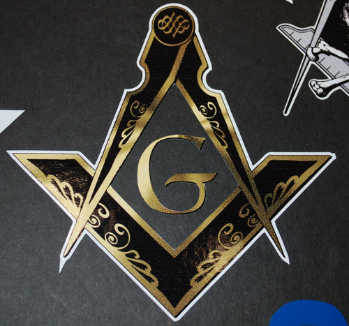 Gold Square and Compass