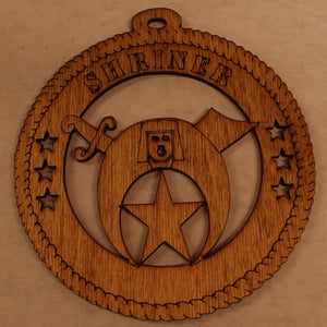 shriner 2 laser cut ornament