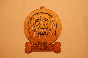 BEAGLE LASER CUT Dog Ornament