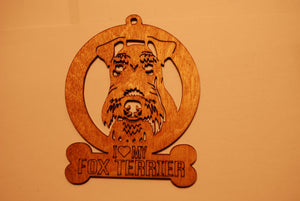 FOX TERRIER LASER CUT Dog Ornament