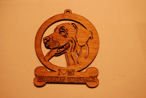 RHODESIAN RIDGEBACK LASER CUT Dog Ornament