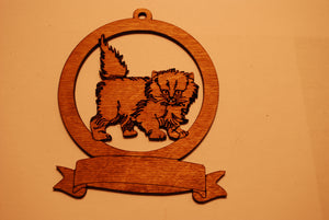 LASER CUT CAT Ornament