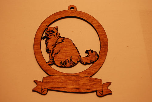 LASER CUT CAT 3 Ornament