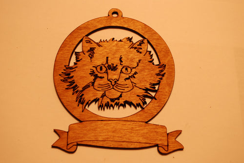 LASER CUT CAT 7 Ornament