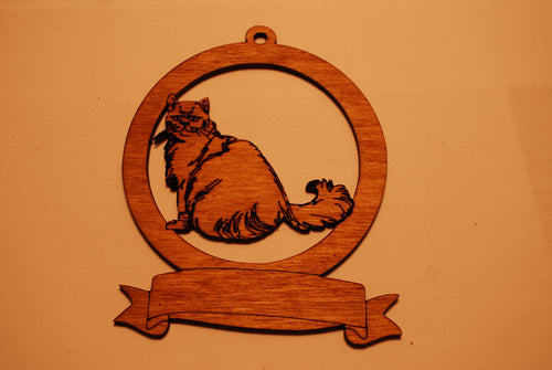 LASER CUT CAT 9 Ornament