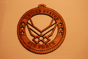 UNITED STATES AIR FORCE LASER CUT ORNAMENT