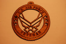 Load image into Gallery viewer, U.S. AIR FORCE VETERAN LASER CUT ORNAMENT