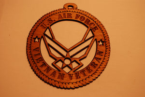U.S. AIR FORCE VIETNAM VETERAN LASER CUT ORNAMENT