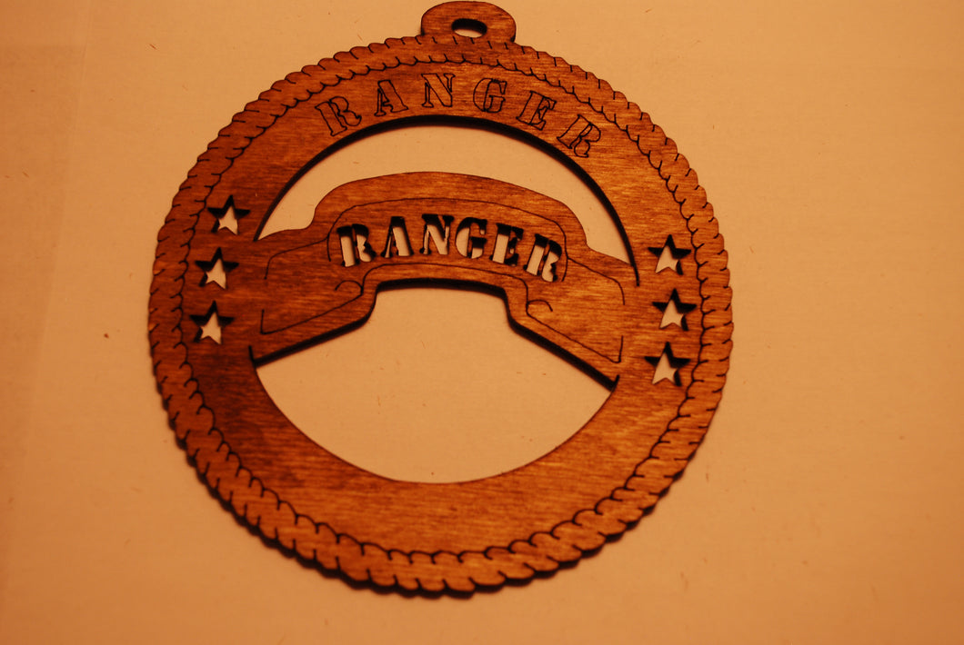 ARMY RANGERS LASER CUT ORNAMENT