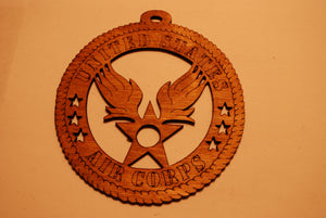 UNITED STATES AIR CORPS LASER CUT ORNAMENT