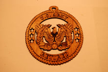 Load image into Gallery viewer, U.S. ARMY RETIRED  LASER CUT ORNAMENT