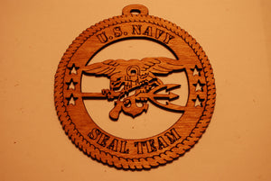 U.S. NAVY SEAL TEAM LASER CUT ORNAMENT