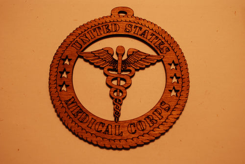 UNITED STATES MEDICAL CORPS  LASER CUT ORNAMENT