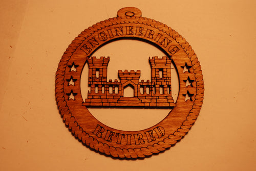 ENGINEERING RETIRED LASER ORNAMENT