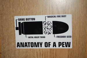 Anatomy Of A Pew Sticker
