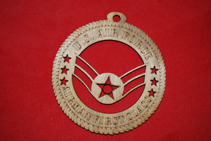 Air Force  Enlisted Rank Insignia  Airman First Class  wooden ornament