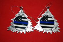 Load image into Gallery viewer, Thin Blue line Christmas Tree Shaped Ornament