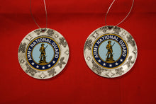 Load image into Gallery viewer, Army National Guard Plastic Tree or Wreath  Shaped Ornament