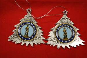 Army National Guard Plastic Tree or Wreath  Shaped Ornament