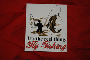 It's The Reel Thing. Fly Fishing Sticker – Carolina Creations llc