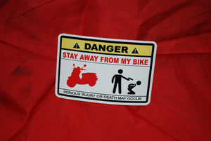 Warning Don't Mess With My Bike Gun
