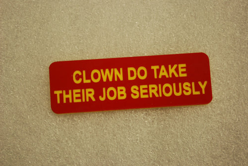 CLOWNS DO TAKE THEIR JOB SERIOUSLY