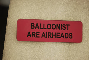 BALLOONIST ARE AIRHEADS